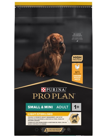 Pro Plan Cão Adulto Small e Mini Light-Sterilised