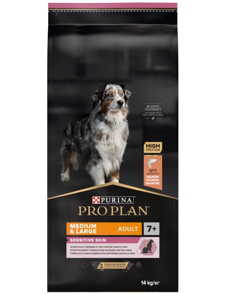 Pro Plan Adulto 7+ Medio e Large Sensitive Skin 14 Kg