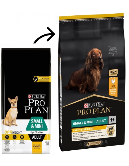 Pro Plan Cão Adulto Small e Mini Light-Sterilised