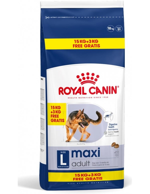 Royal Canin Cão Maxi Adulto 15+3 Kg