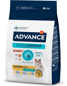 Advance Gato Adulto Sterilised Salmão e Cevada 10 Kg