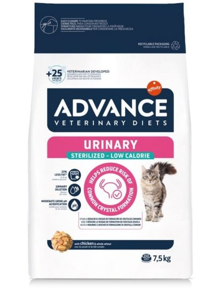 Advance Gato VD Urinary Low Calorie 7.5 Kg