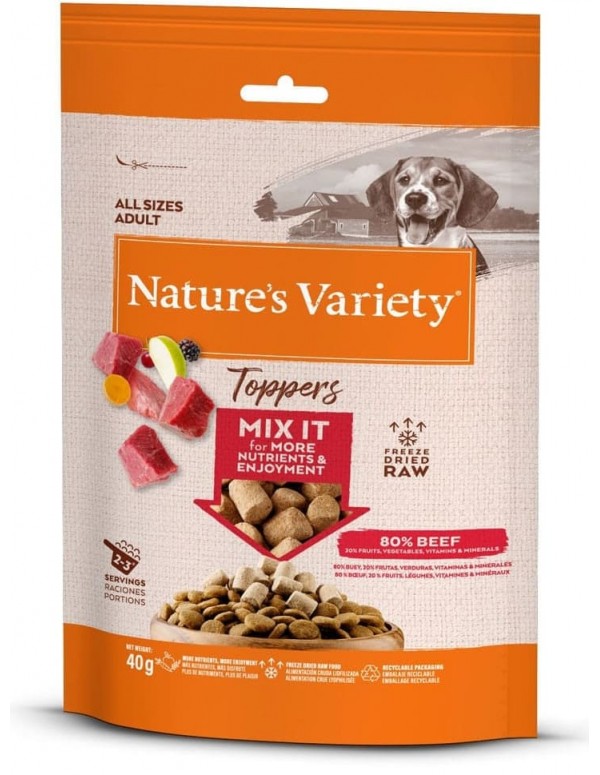 Nature's Variety Freeze Dried Topper para cão - Vaca