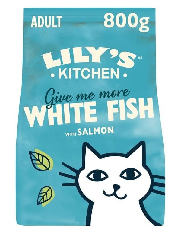 LILY`S KITCHEN® Gato Peixe Branco e Salmão