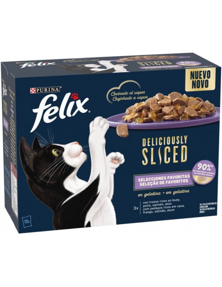 Felix Deliciously Sliced Seleção de favoritos em gelatina