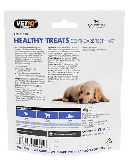 Vetiq Healthy Treats Teething for Puppies 50gr