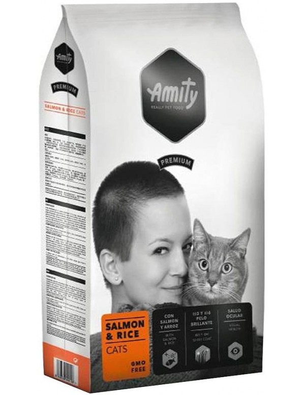 Amity Gato Premium Adulto Salmon e Rice