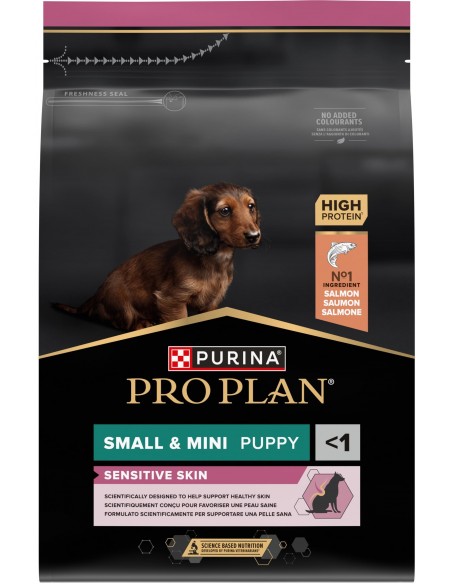 Pro Plan Cão Puppy Small e Mini Sensitive Skin