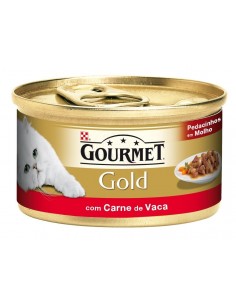 GOURMET® Gold Pedacinhos em Molho com Carne de Vaca 85g