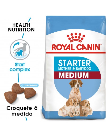 Royal Canin Size Health Nutrition Médium Starter Alimento Seco Cão