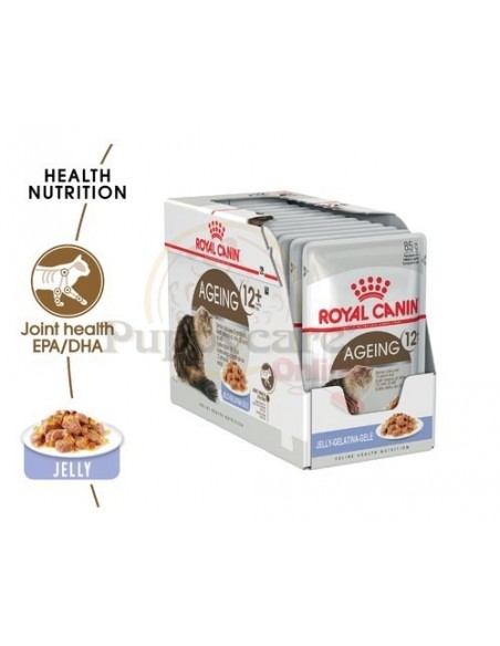 Royal Canin Ageing 12+ Alimento Húmido Gato Saquetas (Jelly)